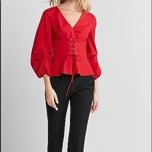 Express Corset Top Red Size XS